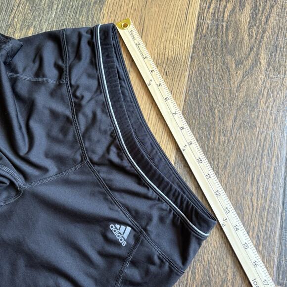 Adidas Climalite Cropped Leggings Women’s Medium Black Capris Athletic Gym - Picture 5 of 6